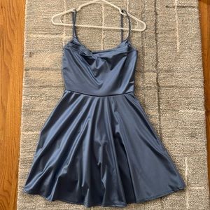 Light Blue Spaghetti Strap Dress